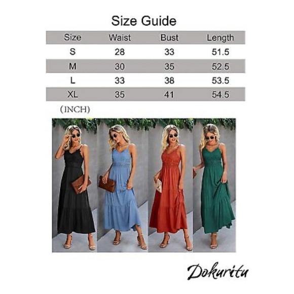 Dokuritu Free Spirit Crochet Lace Maxi Dress, L - BNWOT | NBW - Picture 8 of 8